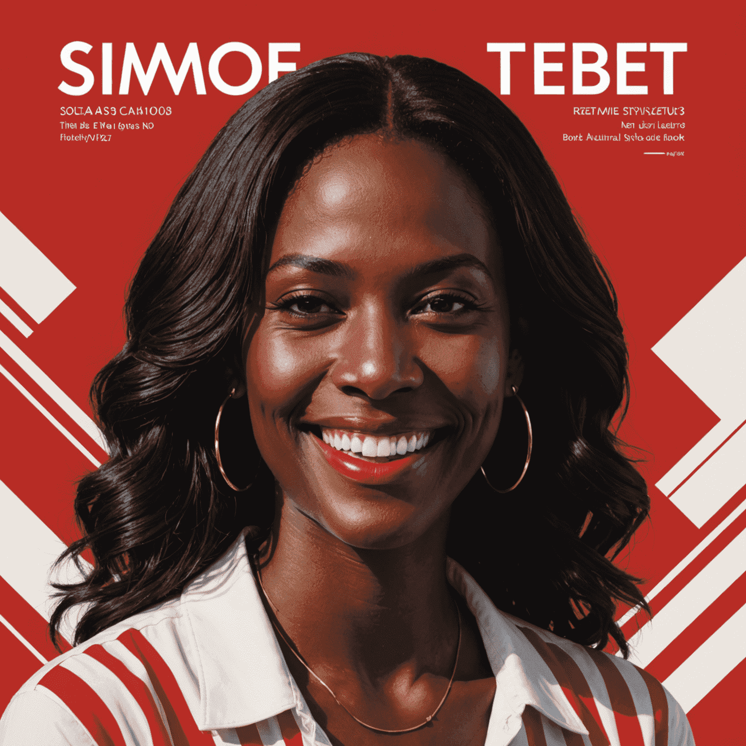 Capa do novo livro de Simone Tebet, mostrando a autora sorrindo em um fundo vermelho e branco com o título do livro em destaque